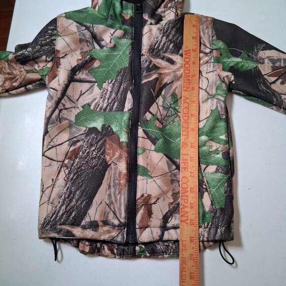 Oaki Oakiwear Tree Camo Jacket Youth 3T Camouflage Hunt Hunting Outdoors Hooded - Picture 6 of 12